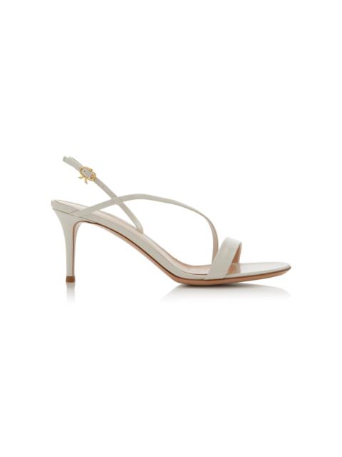 Gianvito Rossi Manhattan Leather Sandals white