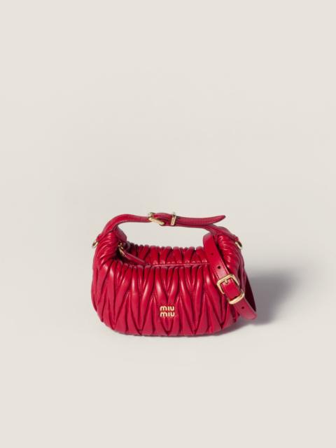 Miu Miu Matelassé nappa leather pouch