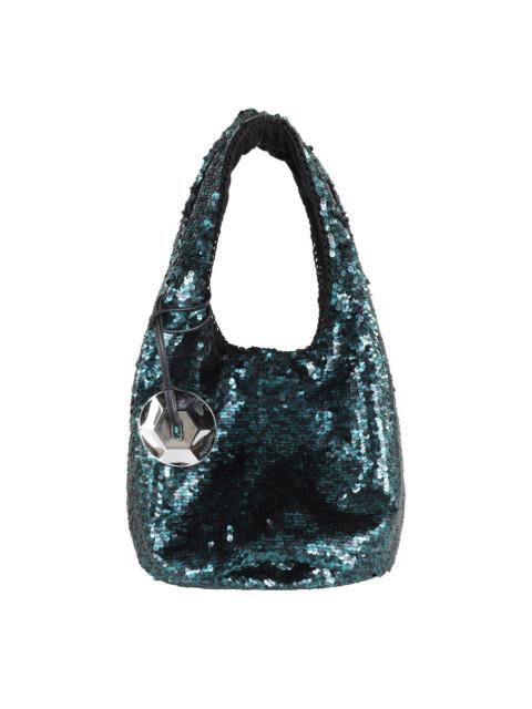 JW Anderson J.W. Anderson Sequin Shoulder Bag In Green Polyester