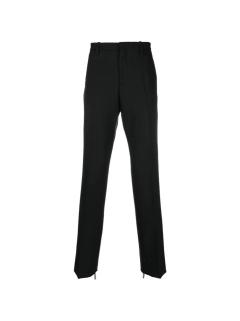 Off-White paperclip-detail straight-leg trousers