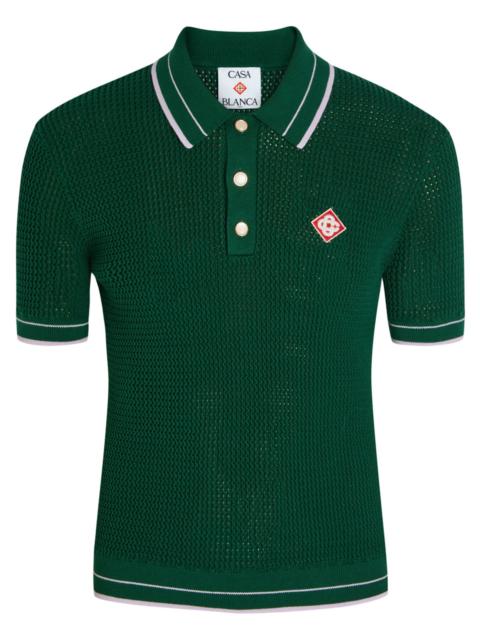 CASABLANCA Casablanca Knit Cotton Polo Shirt