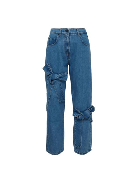 MSGM Ribbon Detail Denim Jeans