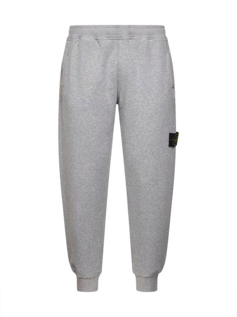 Stone Island Grey brushed organic cotton fleece joggers trousers