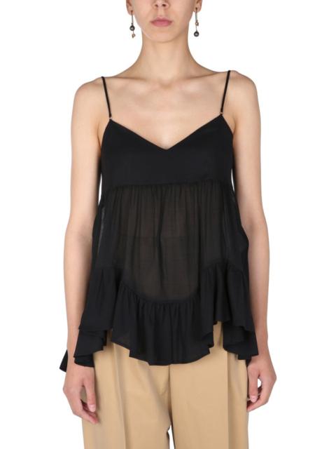 Alexander McQueen Alexander Mcqueen Women Semi-Transparent Top
