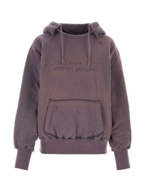 Maison Margiela Maison Margiela Woman Purple Cotton Sweatshirt