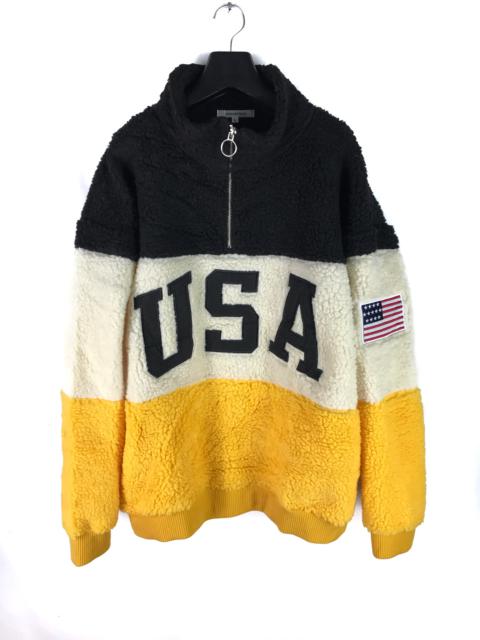 Other Designers Japanese Brand - MULTICOLOR FLEECE JUMPER SWEATER WINTER USA FLAG