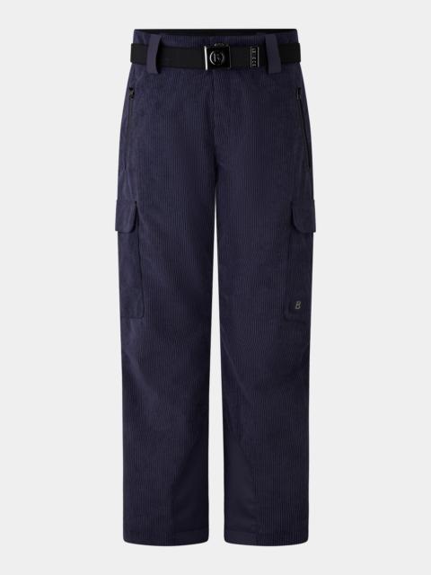 BOGNER Corbin corduroy ski pants in Navy blue