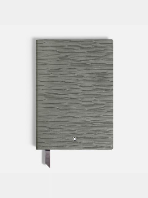 Notebook small, 4810 Medium Grey Leather, Grey, Lined Pages