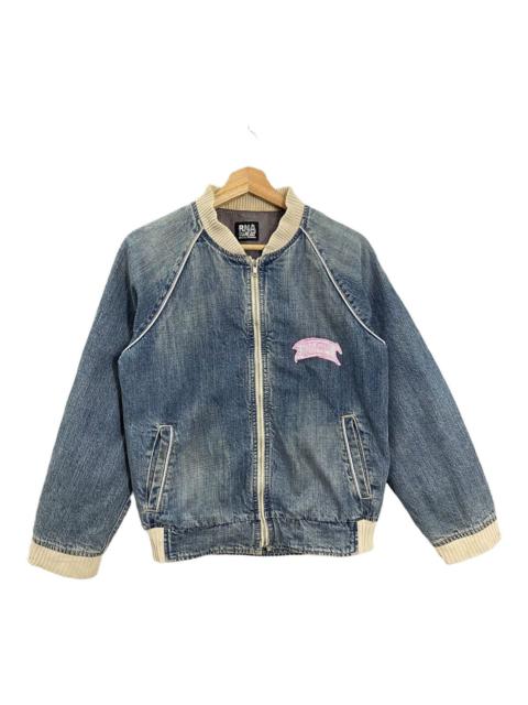 Other Designers Japanese Brand - RARE RNA INC THE ALTERNATIVE SYNDROME DENIM ZIPPER JACKET