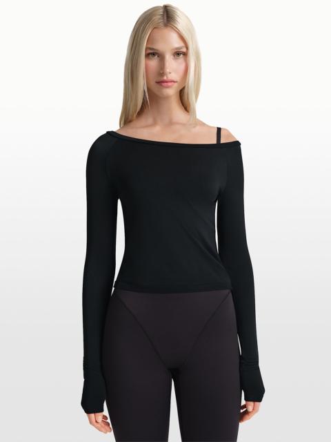 Nike NikeSKIMS Stretch Knit Women's Off-Shoulder Long-Sleeve Top