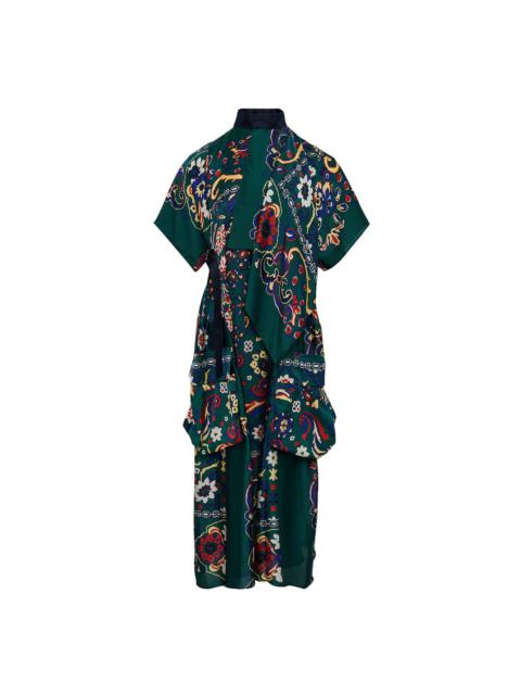 sacai Floral Print Dress