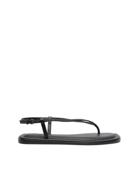 Brunello Cucinelli slingback buckled sandals