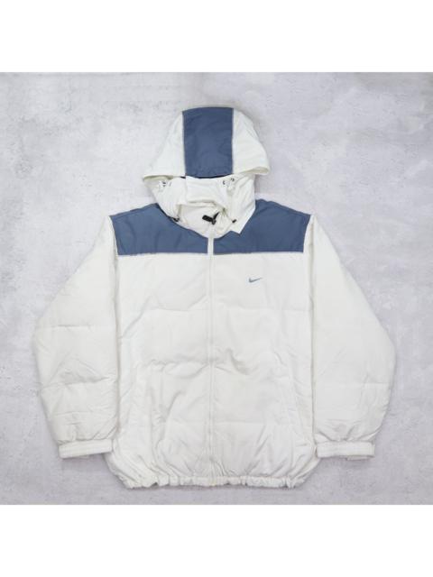 Nike Vintage 90s NIKE Mini Logo Embroidered Bomber Windbreaker Hoodie Puffer Down Jacket