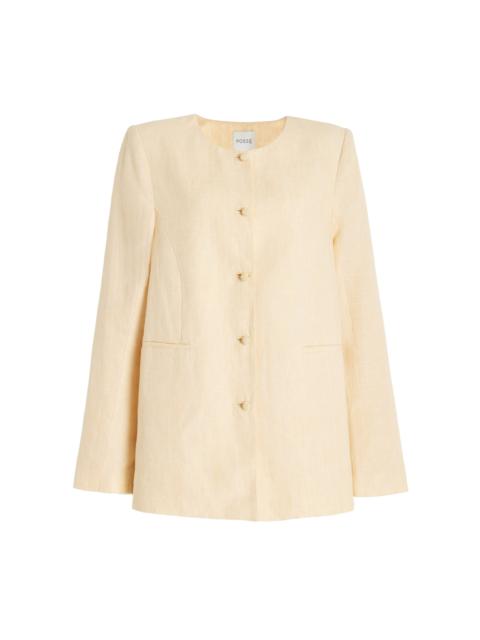 Rio Linen Shift Jacket yellow