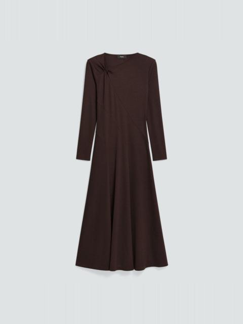 Theory Twist Neck Dress in Crepe Jersey
