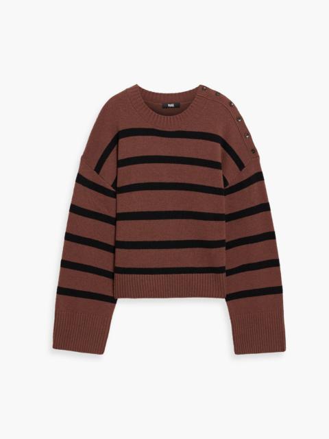 PAIGE Zofia striped intarsia-knit sweater