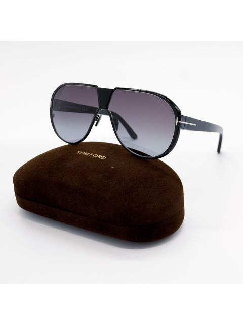 TOM FORD NEW TOM FORD SUNGLASSES VINCENZO TF1072 01B UNISEX FT1072/S