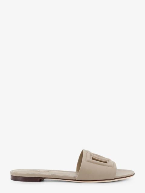 Dolce & Gabbana Dolce & Gabbana Women Leather Sandals With Dg Millennials Logo