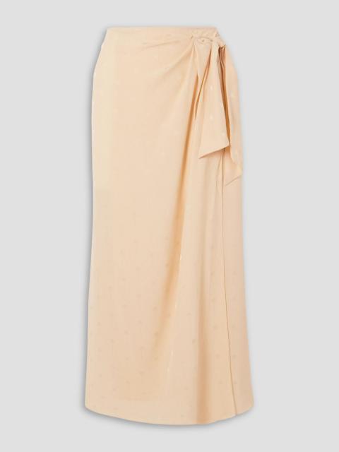 Johanna Ortiz Peacemaker silk-jacquard wrap skirt