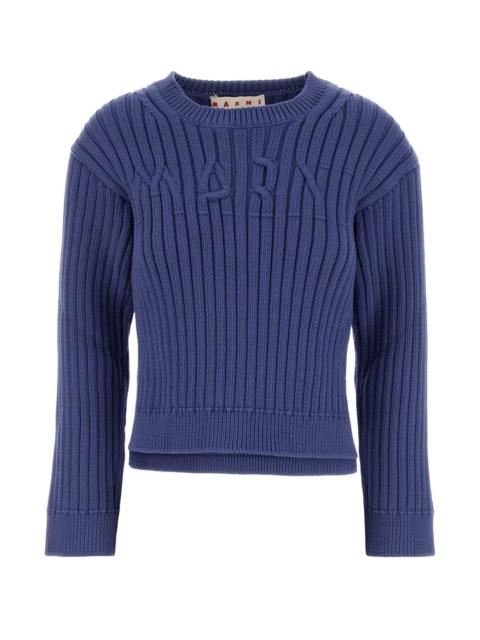 Marni Women Cerulean Cotton Blend Sweater