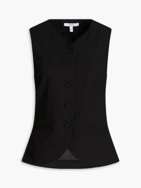 DEREK LAM 10 CROSBY Ruched crepe vest