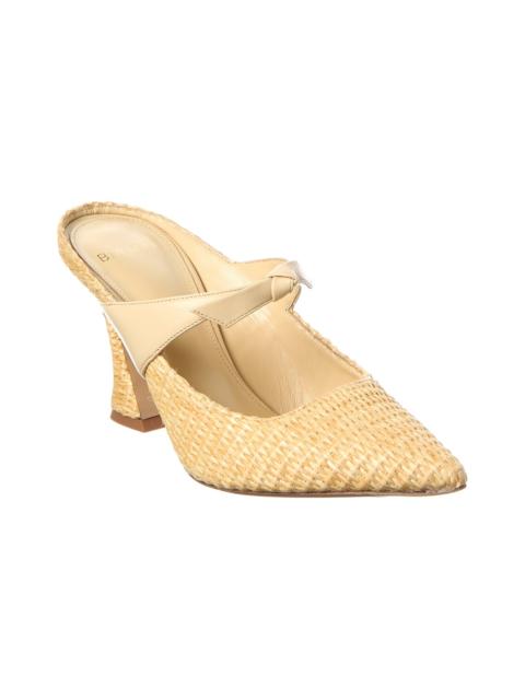 ALEXANDRE BIRMAN Alexandre Birman Maeve 85 Raffia & Leather Pump