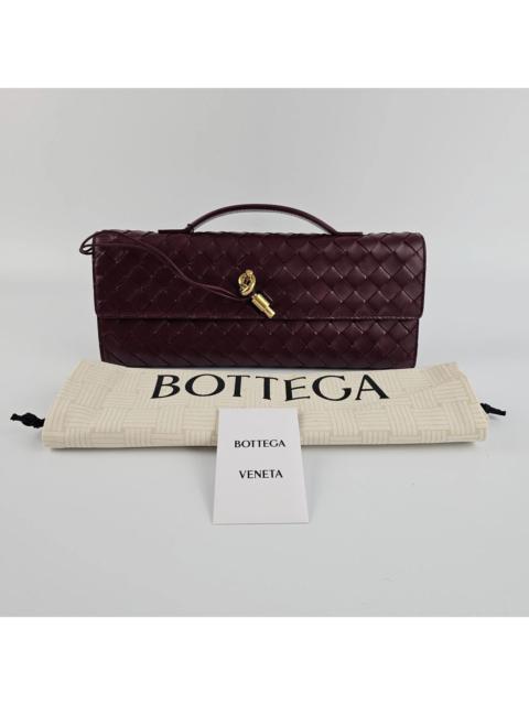 Bottega Veneta Bottega Veneta Andiamo Barolo Red Clutch New Auth
