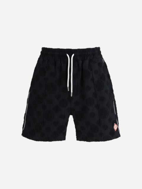 CASABLANCA Towelling monogram jaquard Short