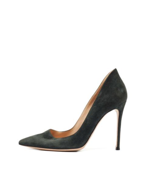 suede point-toe pumps