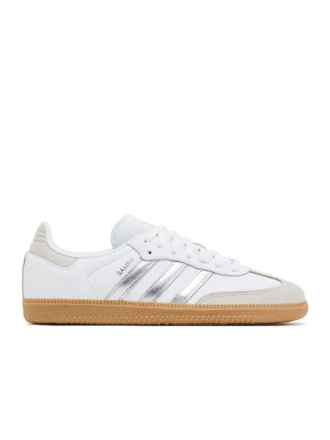 adidas WMNS SAMBA OG 'WHITE SILVER METALLIC GREY'