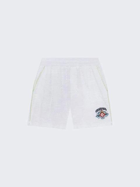 CASABLANCA Towelling Monogram Short White