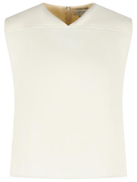 Loulou de Saison Loulou De Saison 'DAIKA' Viscose And Ivory Wool Blouse