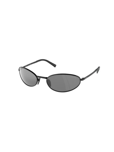 Prada Prada Silver Mirror Oval Ladies Sunglasses PR A59S 1AB60G 59