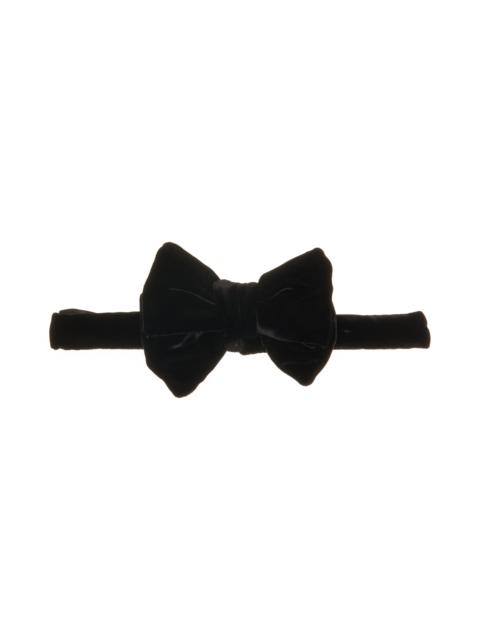 TOM FORD TOM FORD Fluid Velvet Bow Tie in Lb999 Black at Nordstrom