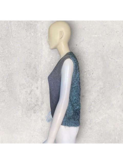 Maison Margiela Fall20 Contrast Fuzzy Sleeveless Sweater