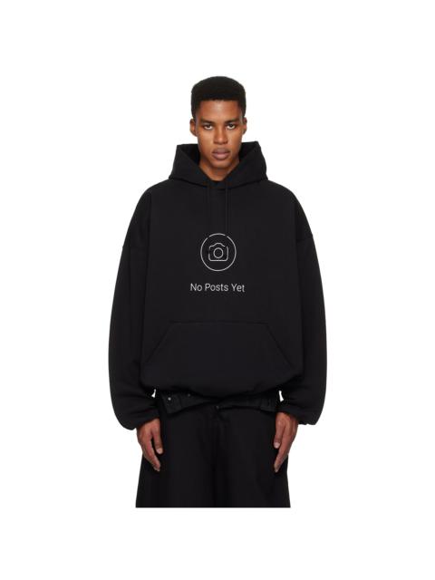送料関税込【VETEMENTS】'No Posts' hoodie VETEMENTS No Posts graphic-print Hoodie | Black | FARFETCH BH