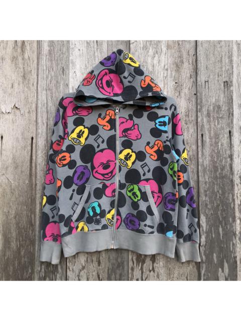 Other Designers Mickey Mouse - Vintage Multicolor Animated Mickey Mouse Hoodie Sweatshirt