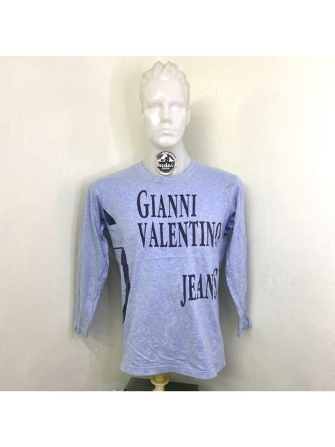 Valentino GIANNI VALENTINO BIG LOGO LONG SLEEVE T-SHIRT