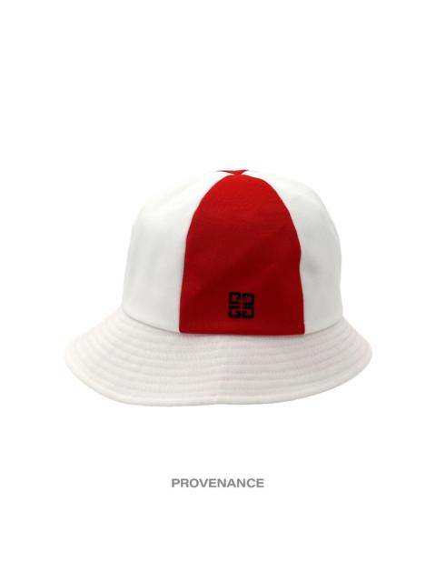 Givenchy Givenchy 4G Asymmetric Bucket Hat - Red White Patchwork
