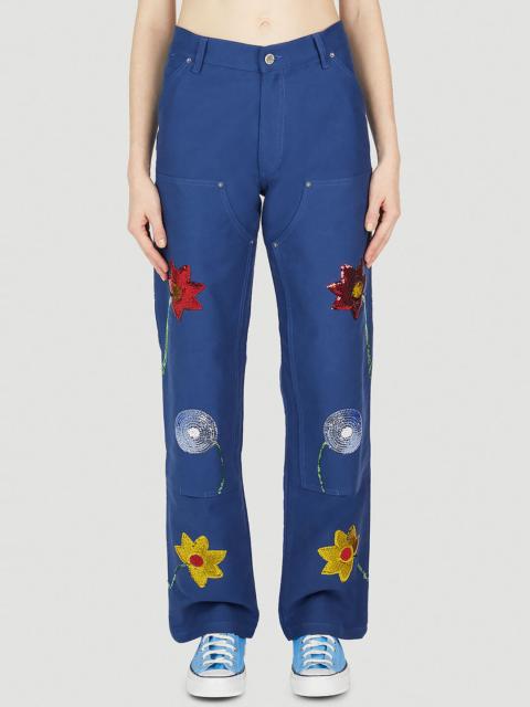 SKY HIGH FARM WORKWEAR Embroidered Cargo Pants