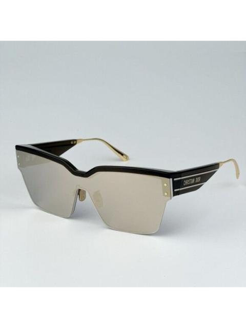 Dior NEW Dior DIORCLUB M4U 55A5 Black Pale Smoke Mirrored Unisex Shield Sunglasses
