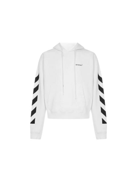 Off-White OFF-WHITE Diagonal Helvetica Oversized Hoodie White/Black