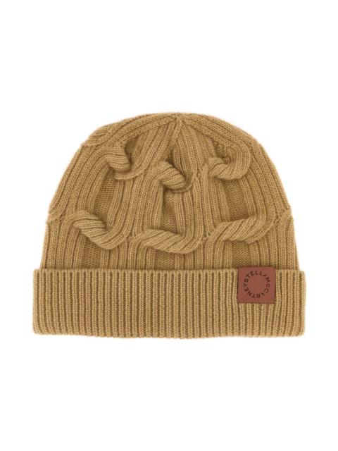 Stella McCartney Camel Wool Beanie Hat