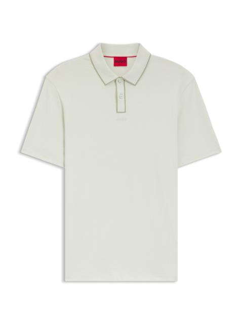 HUGO LUXURY COTTON POLO SHIRT WITH CONTRAST TRIM