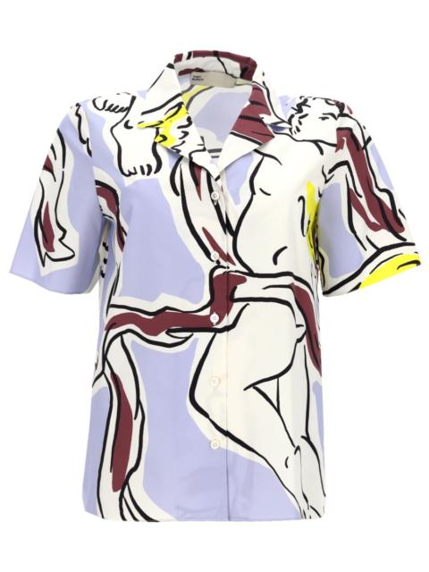 TORY BURCH COTTON SHIRT WITH PRINT