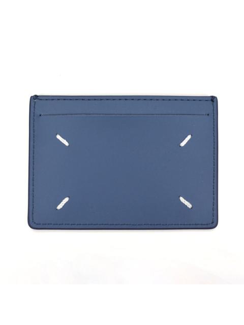 Maison Margiela Maison Margiela Slate Blue Leather Card Holder Small