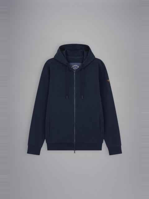 Paul & Shark COTTON FULL ZIP SWEATSHIRT WITH ICONIC BADGE