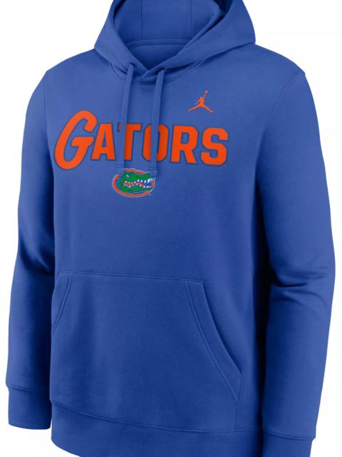 Jordan Jordan Men's Florida Gators Game Royal Club Fleece Tackle Twill Hoodie