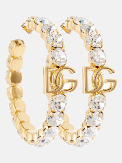 Dolce & Gabbana Embellished hoop earrings
