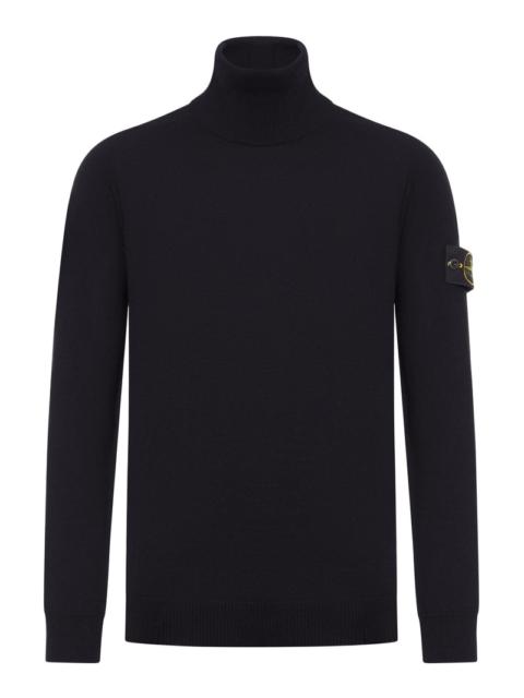 Stone Island Stone Island Men Compass Logo Turtleneck Sweater